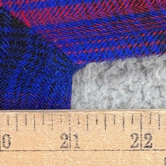 Rails Hunter Plaid Flannel Button Up Azure Scarlet Women's Medium Vibrant Soft - Picture 6 of 12